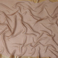 Brown Wrinkle Silk Chiffon Fabric with Golden Border Stripe Lightweight Sheer Textured Fabric for Sarees Dresses Dupattas and Crafts 110 Cms Wide South Korea Origin-D27665 Regal Fabrics