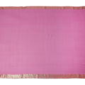 Hot Pink Wrinkle Silk Chiffon Fabric with Golden Border Stripe Lightweight Sheer Textured Fabric for Sarees Dresses Dupattas and Crafts 110 Cms Wide South Korea Origin-D27667 Regal Fabrics