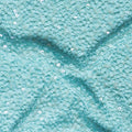 Turquoise Blue Silk Georgette Sequin Fabric 110cm