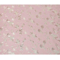 Blush Pink Floral Silk Chiffon Fabric with Metallic Lurex, 140 Cms, South Korea-D25481