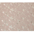 Dusty Rose Floral Silk Chiffon Fabric with Metallic Lurex, 140 Cms, South Korea-D25483