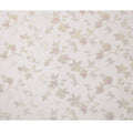 Ivory Floral Silk Chiffon Fabric with Metallic Lurex, 140 Cms, South Korea-D25484