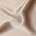 Beige Plain Silk Satin Fabric 110cm | Chinese