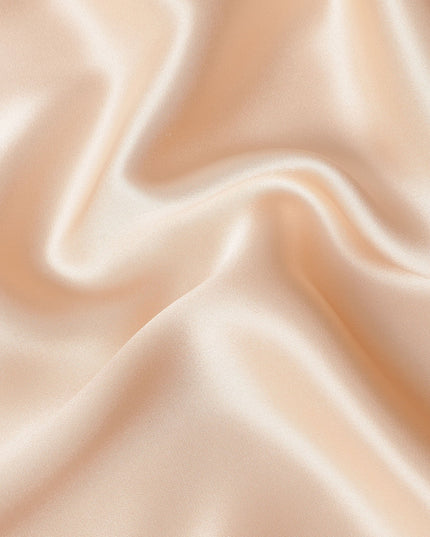 Beige Plain Silk Satin Fabric 110cm | Chinese