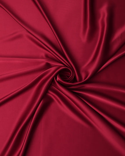 Red Plain Silk Satin Fabric 110cm | Chinese