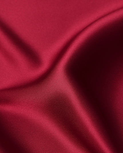 Red Plain Silk Satin Fabric 110cm | Chinese