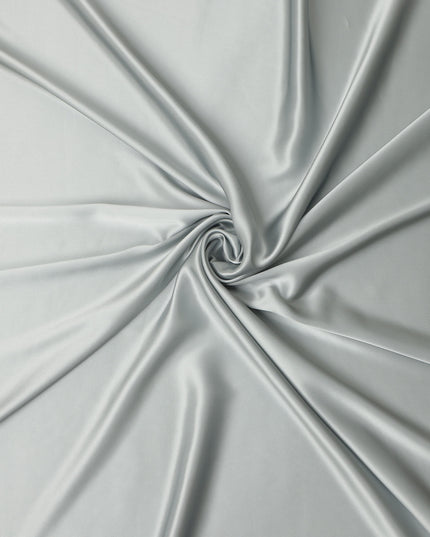 Grey Plain Silk Satin Fabric 110cm | Chinese