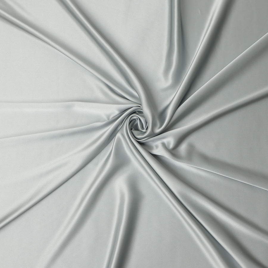Grey Plain Silk Satin Fabric 110cm | Chinese
