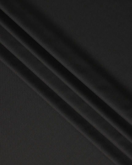 Charcoal Black Premium Blended Poly Wool Suiting Fabric 150 Cm Width Durable Breathable Smooth Finish Wrinkle Resistant Fabric For Suits Blazers Trousers Formal Wear Made In India-D28851 Regal Fabrics