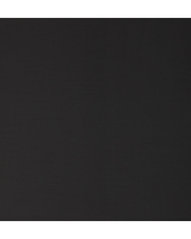 Charcoal Black Premium Blended Poly Wool Suiting Fabric 150 Cm Width Durable Breathable Smooth Finish Wrinkle Resistant Fabric For Suits Blazers Trousers Formal Wear Made In India-D28851 Regal Fabrics