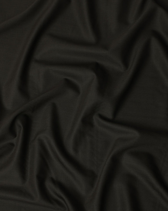 Deep Coffee Brown Premium Blended Poly Wool Suiting Fabric 150 Cm Width Smooth Finish Durable Breathable Wrinkle Resistant Fabric For Suits Blazers Trousers Formal Wear Made In India-D28854 Regal Fabrics