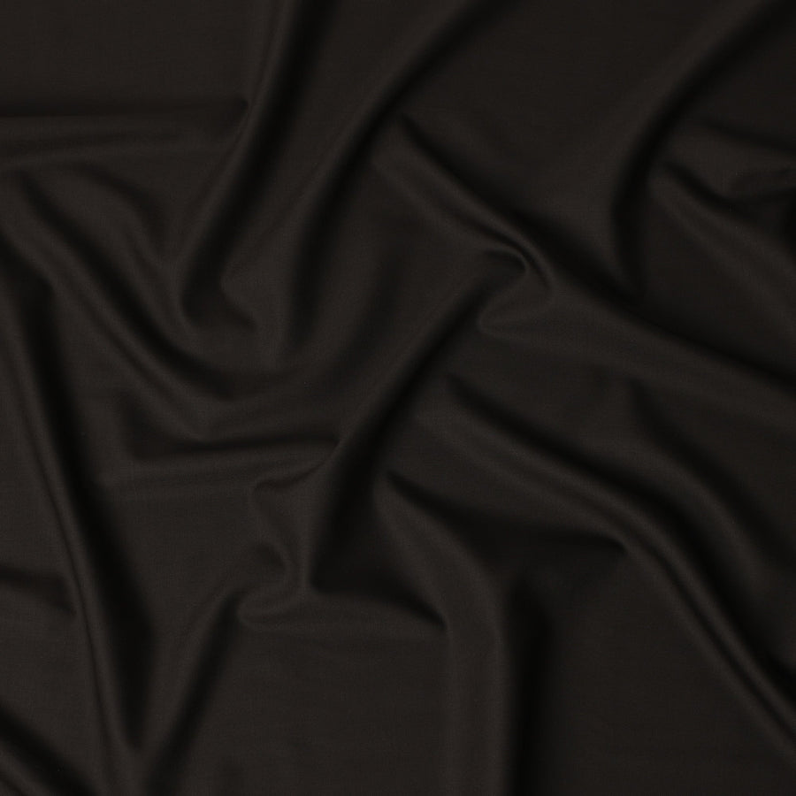 Dark Espresso Brown Premium Blended Poly Wool Suiting Fabric 150 Cm Width Smooth Finish Durable Breathable Wrinkle Resistant Fabric For Suits Blazers Trousers Formal Wear Made In India-D28858 Regal Fabrics