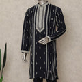 Blue Cotton Silk Men's Kurta Pajama - D29302