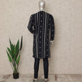 Blue Cotton Silk Men's Kurta Pajama - D29302