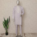 Purple Cotton Silk Men's Kurta Pajama - D29303