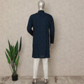 Blue Silk Men's Kurta Pajama - D29309