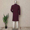 Purple Cotton Silk Men's Kurta Pajama - D29306