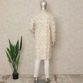 Beige Linen Men's Kurta Pajama - D29299