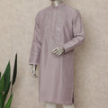 Purple Cotton Silk Men's Kurta Pajama - D29304