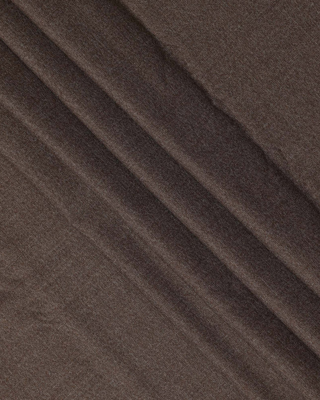 Brown Premium Super 130’s SCABAL English All Wool Suiting Fabric, Width 150 cms, 3.75 Mtrs Cut, Made in United Kingdom-D26787