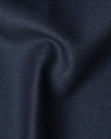 Navy Blue Premium Super 130’s SCABAL English All Wool Suiting Fabric, Width 150 cms, 3.75 Mtrs Cut, Made in United Kingdom-D26785