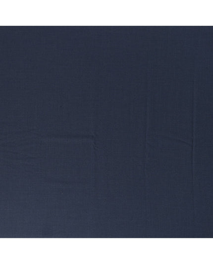Navy Blue Premium Super 130’s SCABAL English All Wool Suiting Fabric, Width 150 cms, 3.75 Mtrs Cut, Made in United Kingdom-D26785
