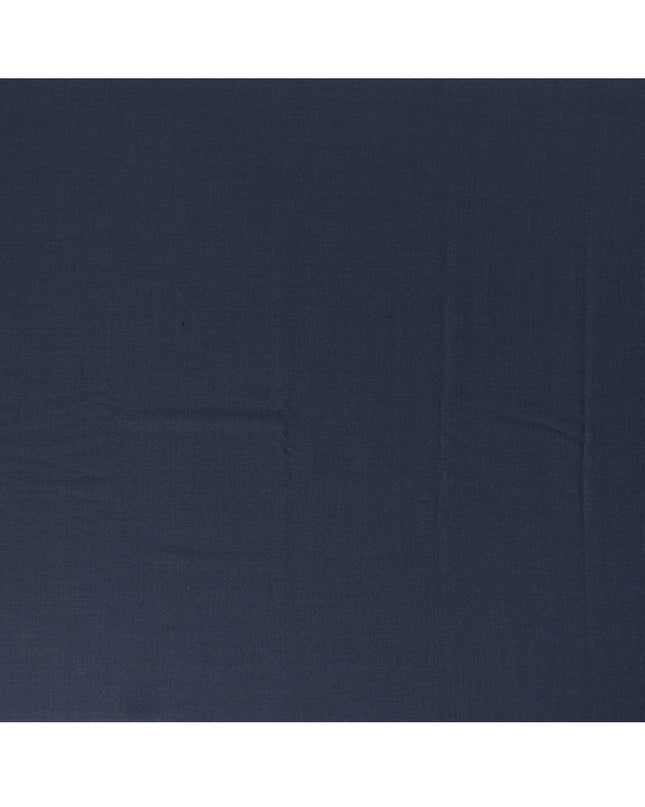 Navy Blue Premium Super 130’s SCABAL English All Wool Suiting Fabric, Width 150 cms, 3.75 Mtrs Cut, Made in United Kingdom-D26785