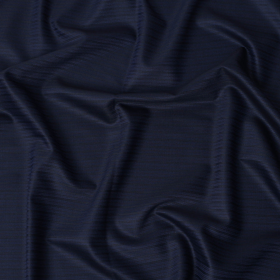 Navy Blue Premium Super 110’s SCABAL English All Wool Suiting Fabric, Width 150 cms, 3.75 Mtrs Cut, Made in United Kingdom-D26783