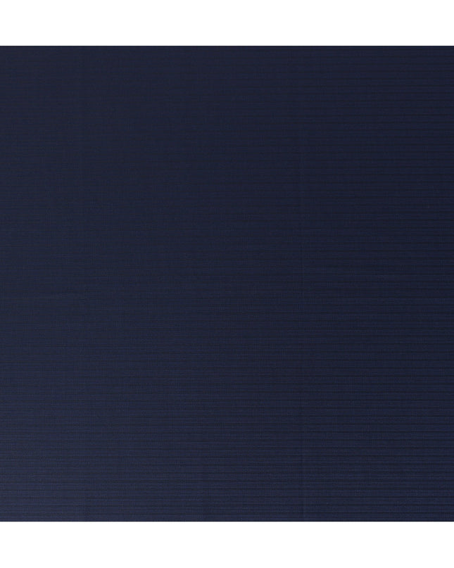 Navy Blue Premium Super 110’s SCABAL English All Wool Suiting Fabric, Width 150 cms, 3.75 Mtrs Cut, Made in United Kingdom-D26783