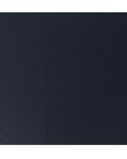 Navy Blue Pinstripe Premium Super 110’s SCABAL English All Wool Suiting Fabric, Width 150 cms, 3.75 Mtrs Cut, Made in United Kingdom-D26782