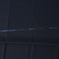 Navy Blue Pinstripe Premium Super 110’s SCABAL English All Wool Suiting Fabric, Width 150 cms, 3.75 Mtrs Cut, Made in United Kingdom-D26782