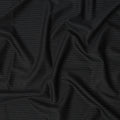 Black Pinstripe Premium Super 100’s SCABAL English Extrafine All Wool Suiting Fabric, Width 150 cms, 3.75 Mtrs Cut, Made in United Kingdom-D26786