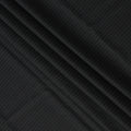 Black Pinstripe Premium Super 100’s SCABAL English Extrafine All Wool Suiting Fabric, Width 150 cms, 3.75 Mtrs Cut, Made in United Kingdom-D26786