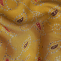 Mustard Yellow Paisley Cotton Lawn Fabric 110cm