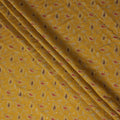 Mustard Yellow Paisley Cotton Lawn Fabric 110cm