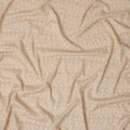 Beige Geometric Sequin and Thread Textured Synthetic Blended Fabric, 110 cm Width, Made in India-D26651