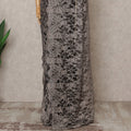 Brown & Black Premium French 2-Tone Chantilly Lace Saree Fabric – 5.5 Meters Length, 110 Cms Width, Imported from France-D25701