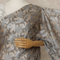 Taupe Brown Silver Metallic French Chiffon Saree 5.5 Meters Length 110 Cms Width Lightweight Printed Elegant Party Wear Soft Flowy Fabric Premium Quality Without Blouse Piece-D28728 Regal Fabrics