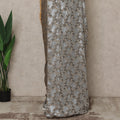 Taupe Brown Silver Metallic French Chiffon Saree 5.5 Meters Length 110 Cms Width Lightweight Printed Elegant Party Wear Soft Flowy Fabric Premium Quality Without Blouse Piece-D28728 Regal Fabrics