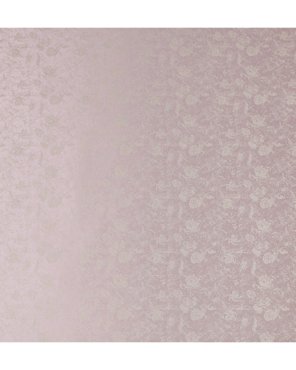 Dusty Mauve Floral Silk Satin Fabric 110cm