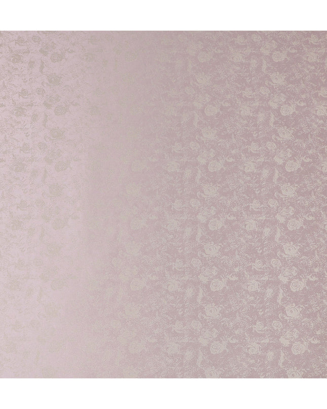 Dusty Mauve Floral Silk Satin Fabric 110cm