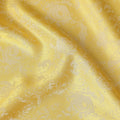 Golden Sunflower Floral Silk Satin Fabric 110cm