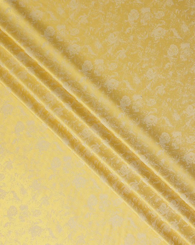 Golden Sunflower Floral Silk Satin Fabric 110cm