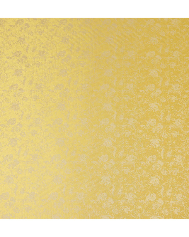 Golden Sunflower Floral Silk Satin Fabric 110cm