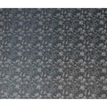 Steel Slate Floral Silk Satin Fabric 110cm