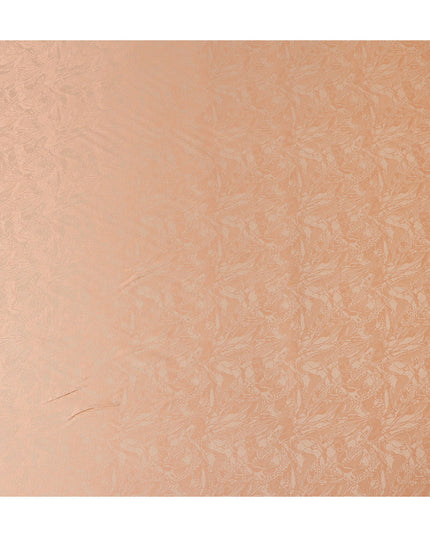 Apricot Peach Abstract Silk Satin Fabric 110cm