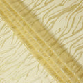 Lemon Yellow Premium Pure Silk Chiffon Fabric with Metallic Lurex Design 110 Cms Width, Made in South Korea-D25861