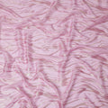Baby Pink Premium Pure Silk Chiffon Fabric with Metallic Lurex Design 110 Cms Width, Made in South Korea-D25859