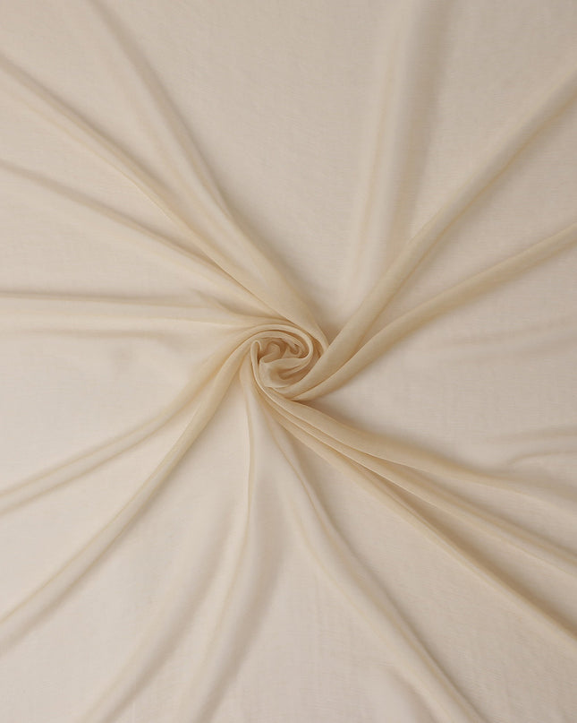 Ivory Cream Silk Chiffon Fabric 110cm | Regal Fabrics