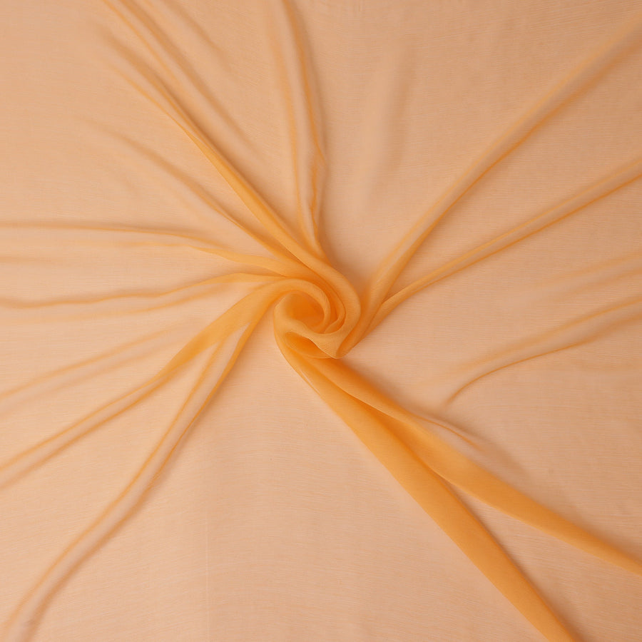 Marigold Amber Silk Chiffon Fabric 110cm | Regal Fabrics
